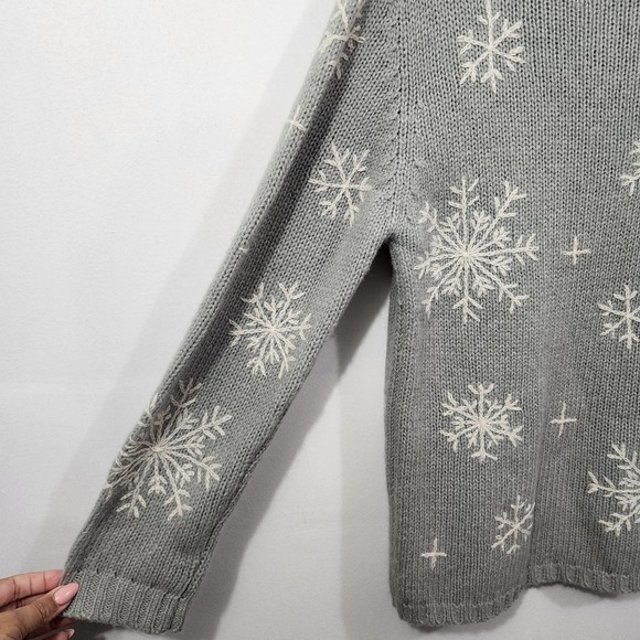 Newton Trading Co. Womens M Heavy 100% Shetland Wood Crewneck Sweater Muted Mint - Picture 9 of 10